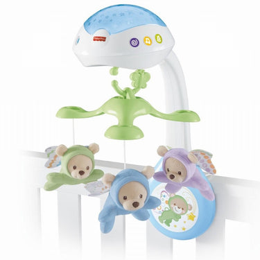 Carusel muzical cu proiecție pentru patul bebelușilor, Fisher Price, 0-1 an